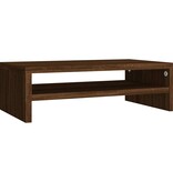 VidaXL Monitorstandaard 42x24x13 cm bewerkt hout bruin eikenkleur