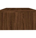 VidaXL Monitorstandaard 42x24x13 cm bewerkt hout bruin eikenkleur