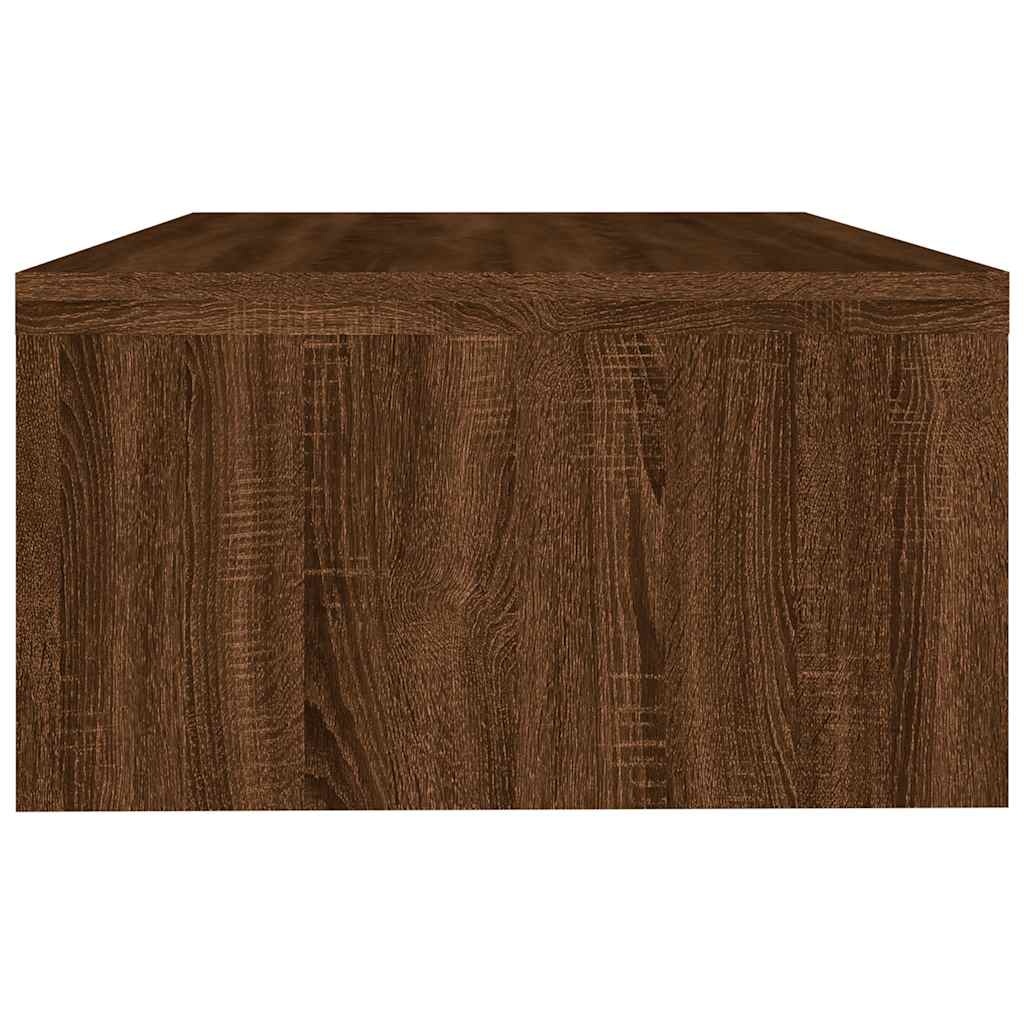 VidaXL Monitorstandaard 42x24x13 cm bewerkt hout bruin eikenkleur