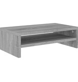 VidaXL Monitorstandaard 42x24x13 cm bewerkt hout grijs sonoma eiken