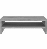 VidaXL Monitorstandaard 42x24x13 cm bewerkt hout grijs sonoma eiken