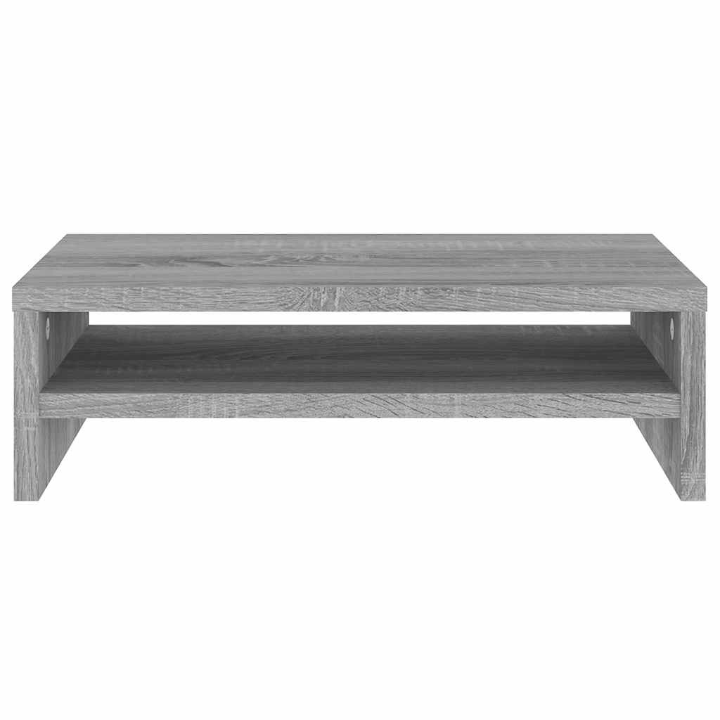 VidaXL Monitorstandaard 42x24x13 cm bewerkt hout grijs sonoma eiken