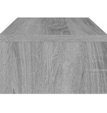 VidaXL Monitorstandaard 42x24x13 cm bewerkt hout grijs sonoma eiken