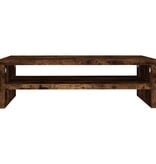 VidaXL Monitorstandaard 42x24x13 cm bewerkt hout gerookt eikenkleurig