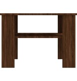 VidaXL Salontafel 60x60x42 cm bewerkt hout bruin eikenkleur