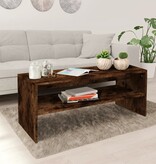 VidaXL Salontafel 100x40x40 cm bewerkt hout gerookt eikenkleurig