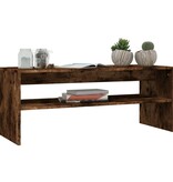 VidaXL Salontafel 100x40x40 cm bewerkt hout gerookt eikenkleurig
