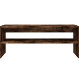 VidaXL Salontafel 100x40x40 cm bewerkt hout gerookt eikenkleurig