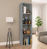 VidaXL Boekenkast / tv-meubel 36x30x143 cm grijs sonoma eikenkleurig