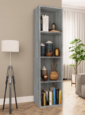 VidaXL Boekenkast / tv-meubel 36x30x143 cm grijs sonoma eikenkleurig