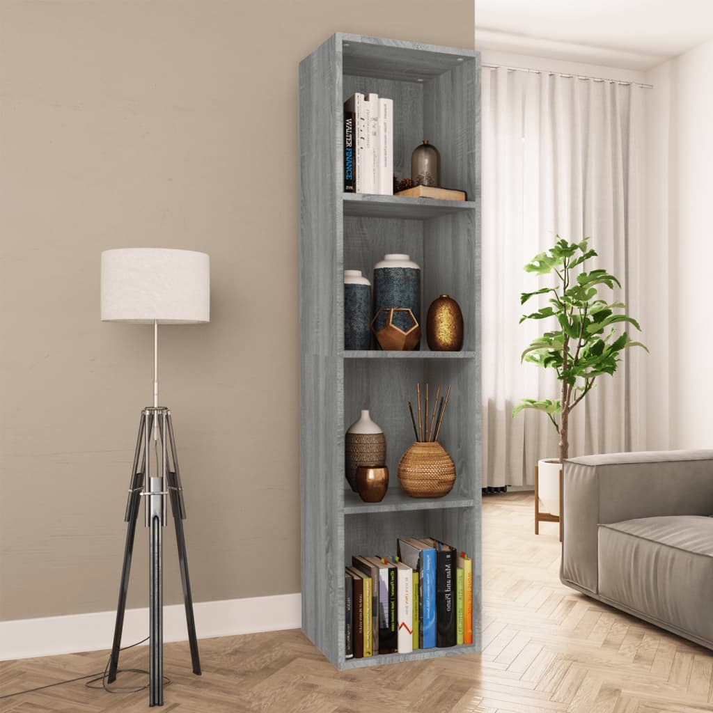 VidaXL Boekenkast / tv-meubel 36x30x143 cm grijs sonoma eikenkleurig