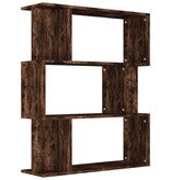 VidaXL Boekenkast / kamerscherm 80x24x96 cm bewerkt hout gerookt eiken
