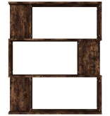 VidaXL Boekenkast / kamerscherm 80x24x96 cm bewerkt hout gerookt eiken