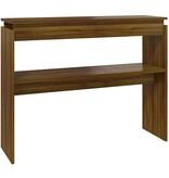 VidaXL Wandtafel 102x30x80 cm bewerkt hout bruin eikenkleur