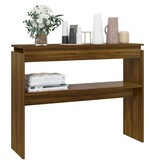VidaXL Wandtafel 102x30x80 cm bewerkt hout bruin eikenkleur