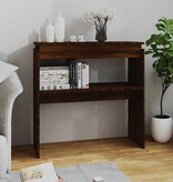 VidaXL Wandtafel 80x30x80 cm bewerkt hout bruin eikenkleur