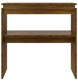 VidaXL Wandtafel 80x30x80 cm bewerkt hout bruin eikenkleur