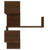 VidaXL Hoekwandschap 40x40x50 cm bewerkt hout bruin eikenkleur