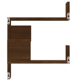VidaXL Hoekwandschap 40x40x50 cm bewerkt hout bruin eikenkleur