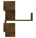 VidaXL Hoekwandschap 40x40x50 cm bewerkt hout gerookt eikenkleurig