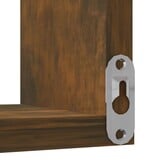 VidaXL Hoekwandschap 40x40x50 cm bewerkt hout gerookt eikenkleurig