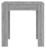 VidaXL Eettafel 140x74,5x76 cm bewerkt hout grijs sonoma eikenkleurig