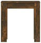 VidaXL Eettafel 140x74,5x76 cm bewerkt hout gerookt eikenkleurig