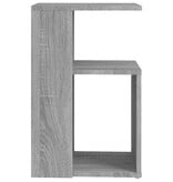 VidaXL Bijzettafel 36x30x56 cm bewerkt hout grijs sonoma eikenkleurig