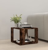 VidaXL Salontafel 40x40x30 cm bewerkt hout gerookt eikenkleurig