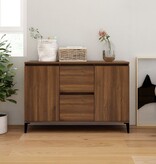 VidaXL Dressoir 102x35x70 cm bewerkt hout bruin eikenkleur