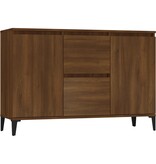 VidaXL Dressoir 102x35x70 cm bewerkt hout bruin eikenkleur