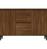 VidaXL Dressoir 102x35x70 cm bewerkt hout bruin eikenkleur