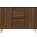 VidaXL Dressoir 101x35x70 cm bewerkt hout bruin eikenkleur