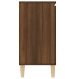 VidaXL Dressoir 101x35x70 cm bewerkt hout bruin eikenkleur