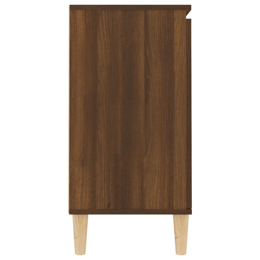 VidaXL Dressoir 101x35x70 cm bewerkt hout bruin eikenkleur