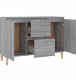 VidaXL Dressoir 101x35x70 cm bewerkt hout grijs sonoma eikenkleurig