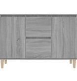 VidaXL Dressoir 101x35x70 cm bewerkt hout grijs sonoma eikenkleurig