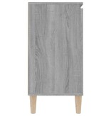 VidaXL Dressoir 101x35x70 cm bewerkt hout grijs sonoma eikenkleurig