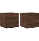 VidaXL Tv-wandmeubelen 4 st 30,5x30x30 cm bruin eikenkleur