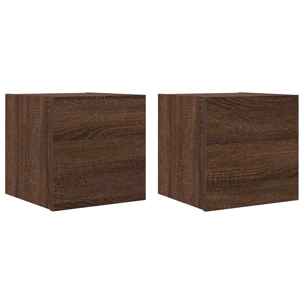 VidaXL Tv-wandmeubelen 4 st 30,5x30x30 cm bruin eikenkleur