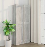 VidaXL Boekenkast 82,5x30,5x185,5 cm bewerkt hout grijs sonoma eiken