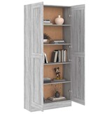 VidaXL Boekenkast 82,5x30,5x185,5 cm bewerkt hout grijs sonoma eiken