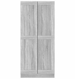 VidaXL Boekenkast 82,5x30,5x185,5 cm bewerkt hout grijs sonoma eiken