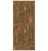 VidaXL Boekenkast 82,5x30,5x185,5 cm bewerkt hout gerookt eikenkleurig