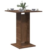 VidaXL Bistrotafel 60x60x75 cm bewerkt hout bruin eikenkleur