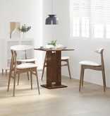 VidaXL Bistrotafel 60x60x75 cm bewerkt hout bruin eikenkleur