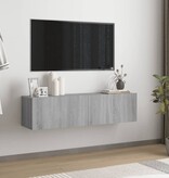 VidaXL Tv-wandmeubel 120x30x30 cm bewerkt hout grijs sonoma eiken