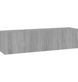 VidaXL Tv-wandmeubel 120x30x30 cm bewerkt hout grijs sonoma eiken