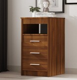 VidaXL Ladekast 40x50x76 cm bewerkt hout bruin eikenkleur