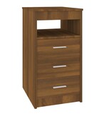 VidaXL Ladekast 40x50x76 cm bewerkt hout bruin eikenkleur